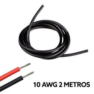 Cable eléctrico Silicona Flexible 10 AWG (Negro)