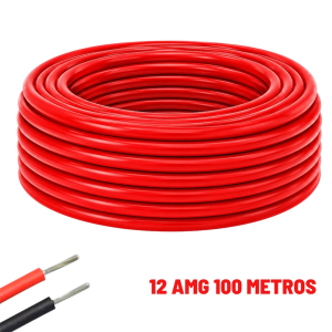 Cable eléctrico Silicona Flexible 12 AWG (Rojo) 100 Metros