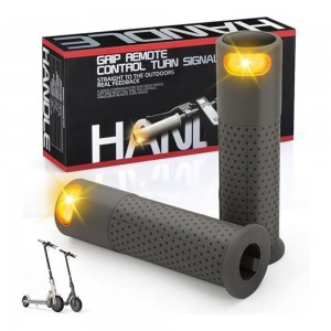 Puño con luz intermitente y mando para Scooter Eléctrico Mango de Scooter Eléctrico Mango Carga USB con Mando a Distancia Compatible con Xiaomi M365/Pro2/1S Ninebot ES1 ES2 ES4 G30