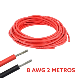 Cable eléctrico Silicona Flexible 8 AWG (Rojo)
