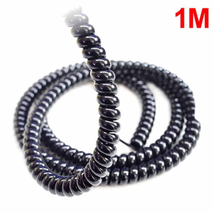 Cubre cable negro (brillante) – 1 metro