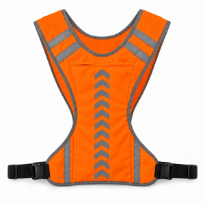 Chaleco Reflectante Ajustable con Bolsillo Naranja