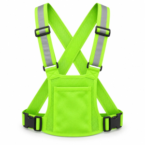 Chaleco Reflectante Ajustable con Bolsillo Verde