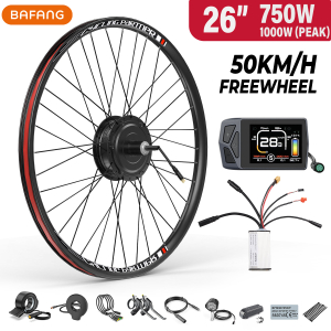 Kit conversión de bicicleta eléctrica con motor trasero 750W 48V – 26 pulgadas (Display: EKD01) [Bafang]