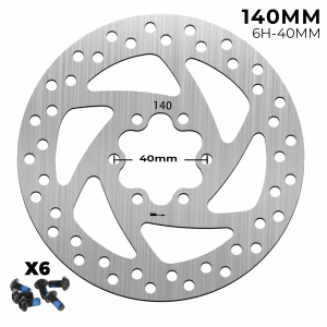 Disco de freno 140mm Smartgyro y similares – Redondo (6H -44MM)