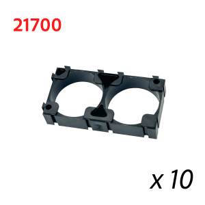 Soporte de batería de litio 21700 (10 Unidades) (2 pines 21.75 mm)