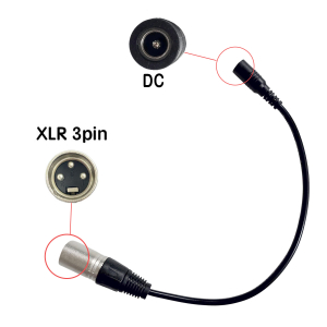 Cable convertidor DC a XLR de 3 pines