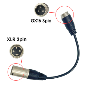 Cable convertidor GX16 a XLR de 3 pines