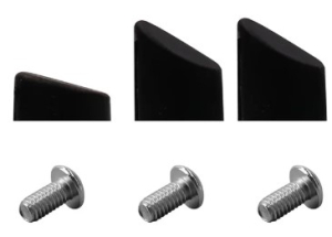 Gomas negras para tornillos del guardabarro trasero para Xiaomi (3 unidades)