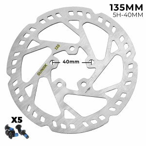 Disco de freno 135mm para Xiaomi PRO / PRO 2  – Dentado (5H – 40MM) [Suniik]