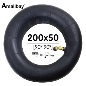 Cámara de aire 200×50 (válvula 90º  90º)  – Premium [Amalibay]