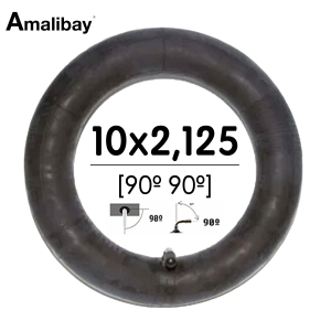 Cámara de aire 10×2,125 (valvula 90º 90º) [Amalibay]
