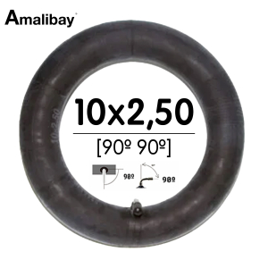 Cámara de aire 10×2,5 (válvula 90º 90º) – Premium [Amalibay]