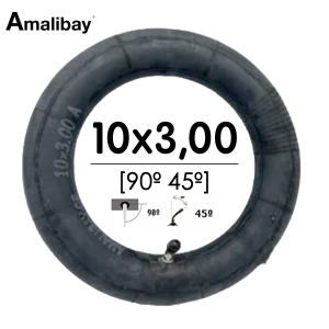 Cámara de aire 10×3 – 255×80 (válvula 90º 45º) [Amalibay]