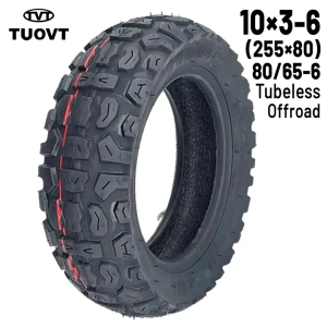 Rueda Cubierta offroad 10×3-6 (255×80) 80/65-6 Tubeless [Tuovt]
