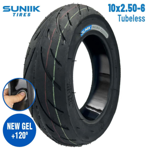 Neumático con gel antipinchazo 10×2,5-6 Cityroad Tubeless [Suniik]