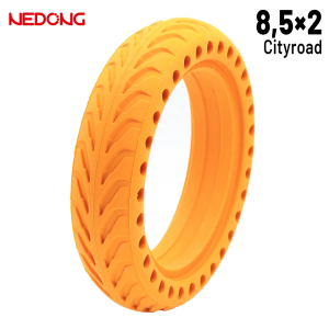 Rueda maciza 8,5×2 Agujereada AMARILLA Para Xiaomi [Nedong]