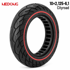 Rueda maciza 10×2,125-6,1 36mm Roja [Nedong]