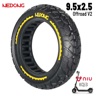 Rueda maciza amarilla ultraligera 9,5×2,5 (Versión offroad V2) [Nedong]