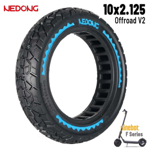 Rueda maciza AZUL offroad 10×2,125-6,5 42,5mm  [Nedong]